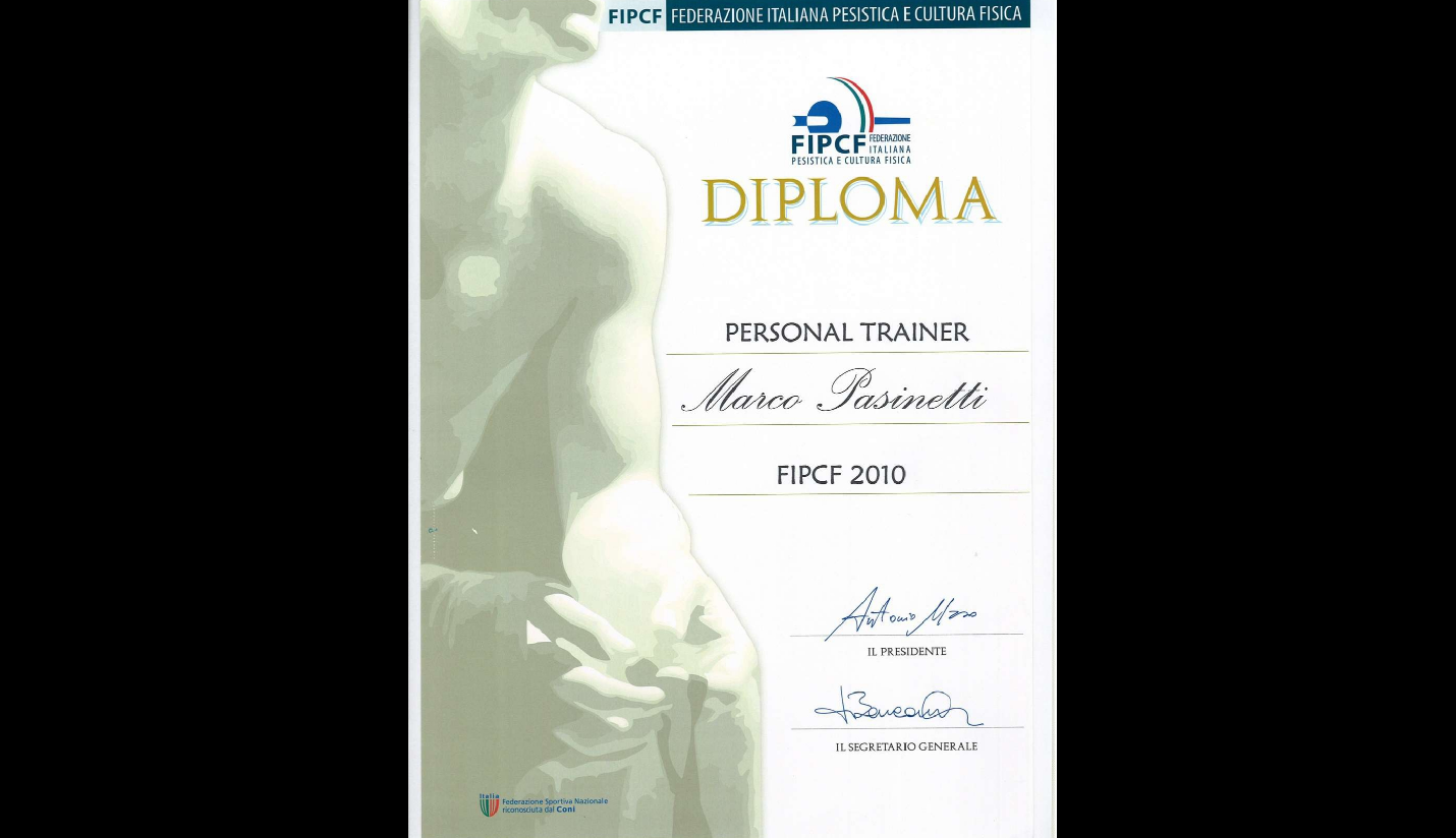 DIPLOMA-PERSONAL-TRAINER-FIPCF-palestra-naonisgym-allenamento-convenzione-studenti-pordenone